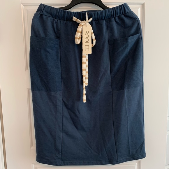 Roolee Dresses & Skirts - ROOLEE Blue Tie Skirt